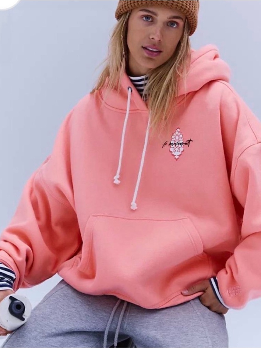 Free People Coral Women's Oversized Hoodie with Drawstring